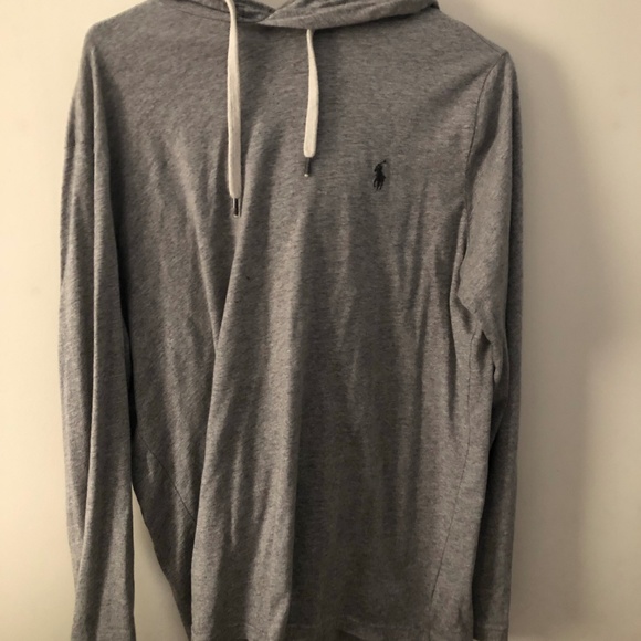 Polo Gray Featherweight Hoodie, Read Description! - Picture 1 of 6